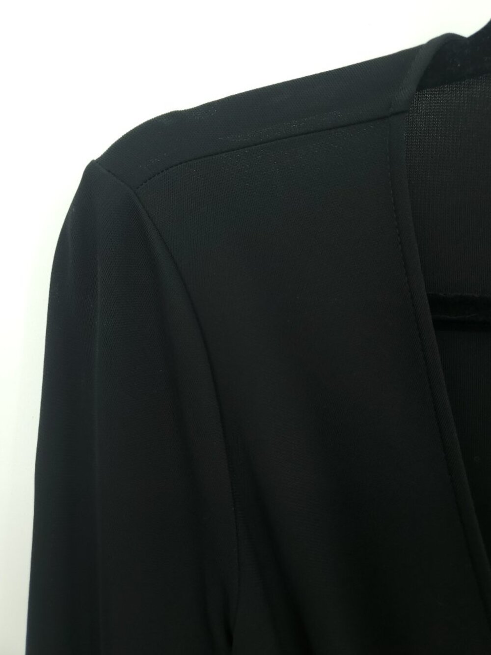 Diane Von Furstenberg 3/4 Sleeve True Wrap Dress 10 Black - Picture 6 of 14